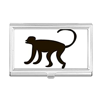 【中古】【インポート品・未当て嵌める】黒いことエテ公 毛の荒物 ポートレヤル 名刺保持者 入れもの 衣嚢ボックス席 紙入れ