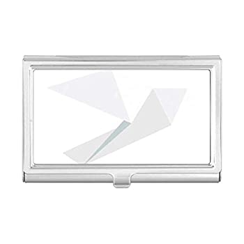 【中古】【輸入品・未使用】折り紙 抽象的 ホワイト ピジョン パターン 名刺ホルダー ケース ポケット ボックス 財布