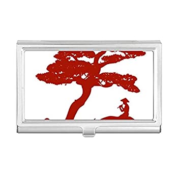 【中古】【インポート品・未当て嵌める】China Cow Tree Culture Outline 名刺保持者 入れもの 衣嚢ボックス席 紙入れ