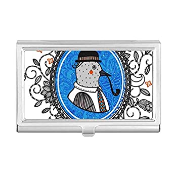 【中古】【インポート品・未当て嵌める】鳩 かぶり笠 花 葉 ポンチ絵 小間絵 名刺 保持者 入れもの 衣嚢 ボックス席 札入れ