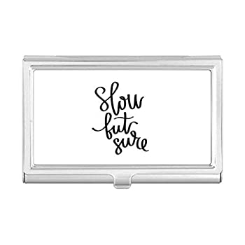 【中古】【インポート品・未当て嵌める】Slow But Sure 名刺保持者 入れもの 衣嚢ボックス席 紙入れ