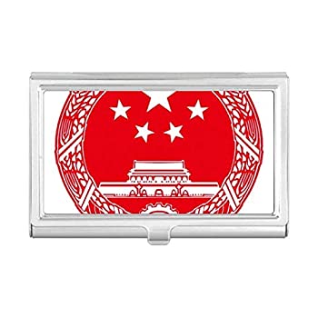【中古】【インポート品・未当て嵌める】中国軍旗 赤いこと符牒 名刺保持者 入れもの 衣嚢ボックス席 紙入れ