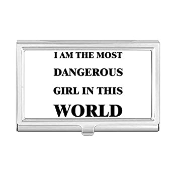 【中古】【インポート品・未当て嵌める】I アメリシウム The Dangerous Girl 名刺保持者入れもの 衣嚢ボックス席 札入れ