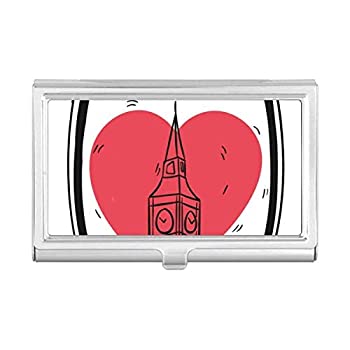 【中古】【インポート品・未当て嵌める】City London Britain Big Ben Love 名刺保持者 入れもの 衣嚢ボックス席 紙入れ