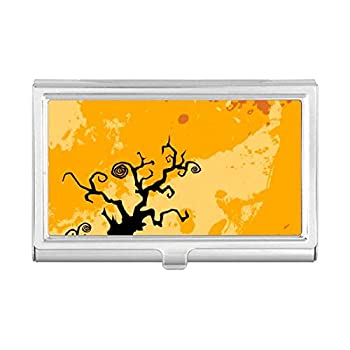 【中古】【インポート品・未当て嵌める】Tree Ghost Fear ハロウィン コープス 名刺保持者 入れもの 衣嚢ボックス席 紙入れ