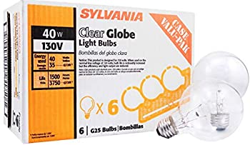 【中古】【輸入品・未使用】Sylvania 14191?130-volt 40-watt g25?Clear Globeケース値パック白熱電球