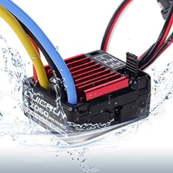 【中古】【輸入品・未使用】RCモデルカーQUICRUN 1060 60A防水ブラシ付ESCスピードコントローラ(1:10 RC車用6V / 3A BEC付)