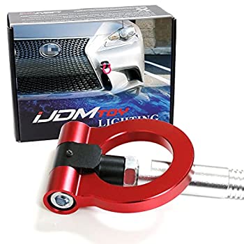 【中古】【輸入品・未使用】iJDMTOY レッドトラックレーシングスタイル牽引フックリング 2006年以降のレクサス用 2011年以降のCT、2006年以降のGS、2007年以降のLS、2012年