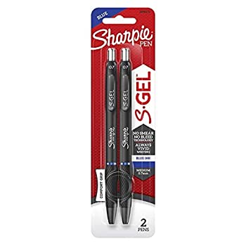 【中古】【輸入品・未使用】Sharpie Sジェルブルー 格納式ゲルペン 2本パック
