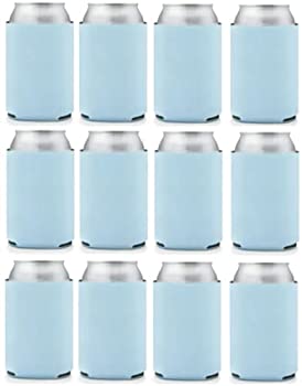 【中古】【インポート品・未当てはめる】Can Cooler Sleeves 無地ポリ質問用紙 (12、プレーシッドブルー)