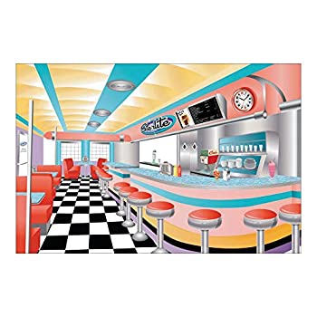【中古】【輸入品・未使用】Fun Express ? Rockin 50年代背景バナー パーティー装飾 ? 壁装飾 ? プリント済み背景 ? パーティー ? 3ピース