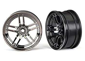 【中古】【輸入品・未使用】Traxxas 8371 Wheels 1.9 split-spoke (black chrome) (front) (2)|スカイマーケットプラス