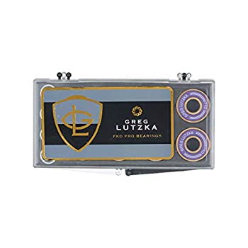 【中古】【輸入品・未使用】FKD Bearing Greg Lutzka Pro スケートボードベアリング パープル/ゴールド