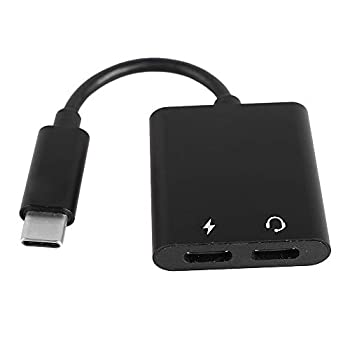 【中古】【輸入品・未使用】アダプターとステレオUSB Cヘッドホンアダプター 2イン1 USB Type CからUSB Cオーディオと充電コンバータ