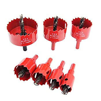 【中古】【輸入品・未使用】Laiwei バイメタル ホールソーキット 7/8インチ~2-1/2インチ 汎用 ホールソードリルビット HSSホールカッター アーバー付き 木製 プラスチック