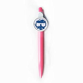 【中古】【輸入品・未使用】ブルーグラスデザイン 丸いイラストパターン ローラーボールチップ ブルー 格納式ペン 文房具｜スカイマーケットプラス