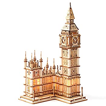 【中古】【輸入品・未使用】Rolife 3D 木製パズル Big Ben Craft モデルキット 大人用 家族や友人への誕生日プレゼントに｜スカイマーケットプラス