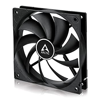 【中古】【インポート品・未当て嵌める】ARCTIC F12 TC - 120 粍 入れもの気違い 熱度自然調整役立つこと付き添い人 静音原動機、電子計算機、気違いす早さ:300-1350 RPM - 黒いこと