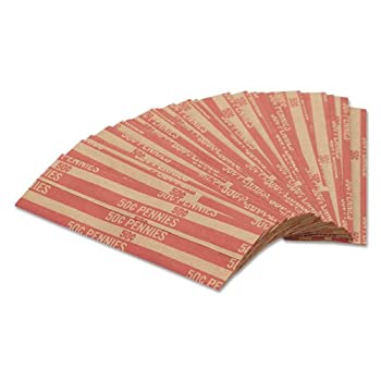 【中古】【輸入品・未使用】新しい???pop-openフラット用紙Coinラッパ、Pennies、ドル、0.50?1000ラッパー/ボックス???216020007?by MMF｜スカイマーケットプラス