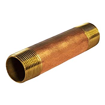 【中古】【輸入品・未使用】Everflow Supplies npbr1560?6「長い真鍮乳首パイプ継手、呼び直径with 1???1?/ 2?\" NPT Ends