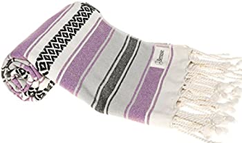 【中古】【インポート品・未当て嵌める】(Purple) - Bersuse 100% Cotton - San Jose Turkish Towel - Bath Beach Fouta Peshtemal - Mexican Blanket - Handloom Pestemal - 90x180 糎 その他-キッチン用品・食器・調理器具