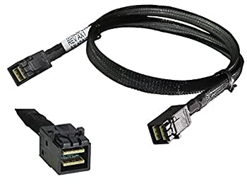 【中古】【輸入品・未使用】Micro SATA ケーブル Mini SAS HD SFF-8643 → SFF-8643 ケーブル 50 cm