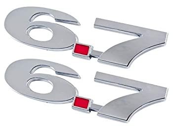【中古】【輸入品・未使用】6.7リットルクロムレッドエンブレム - ペア。｜スカイマーケットプラス