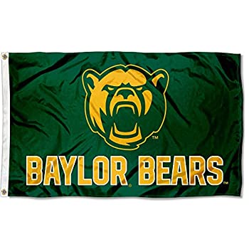 【中古】【輸入品・未使用】College Flags & Banners Co. ベイラーベアーズ ニューベアヘッドフラッグ
