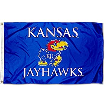 【中古】【輸入品・未使用】College Flags & Banners Co. カンザスジェイホークス ワードマークフラッグ｜スカイマーケットプラス