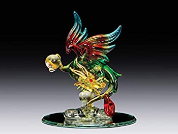 【中古】【輸入品・未使用】カラフルな吹きガラス炎 ボールドラゴン オーバルミラーベース 3インチ