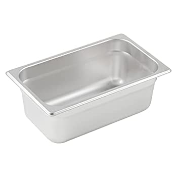 【中古】【輸入品・未使用】Winco SPJM-404-1/4-Size Steam Table Pan, 10.2cm Deep, Anti-Jamming, St|スカイマーケットプラス