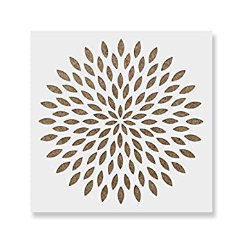 【中古】【輸入品・未使用】Dahlia 曼荼羅ステンシルテンプレート 壁・工芸用 再利用可能なステンシル 小サイズ・大型サイズ 20\