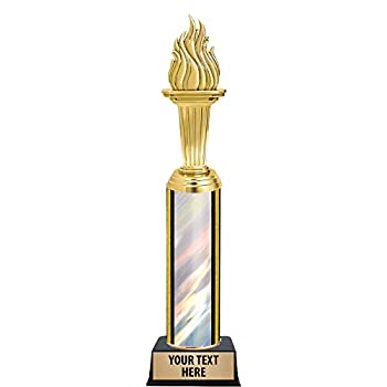 【中古】【輸入品・未使用】Crown Awardsカスタムトーチエンブレムトロフィー 12インチ トーチエンブレム シルバートロフィー|スカイマーケットプラス