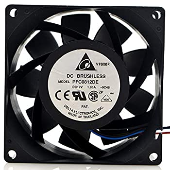 【中古】【インポート品・未当て嵌める】Delta PFC0812DE 8コマーシャル 8038 12V 1.86A シャーシ/サーヴァーPWM乱暴さ落ち居る気違い用
