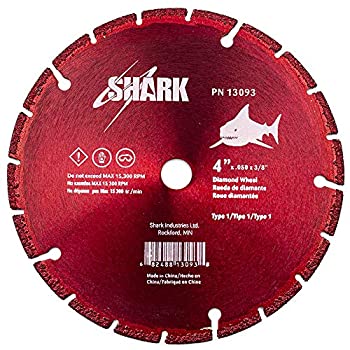 【中古】【輸入品・未使用】Shark Industries 13093 4インチ x .050インチ x 3/8インチ ダイヤモンドカットオフホイール 1個|スカイマーケットプラス