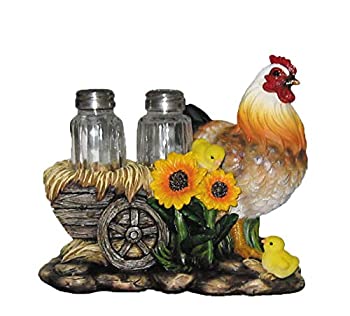 【中古】【輸入品・未使用】Hen with Chicks Salt and Pepper Shaker Holder Figurine