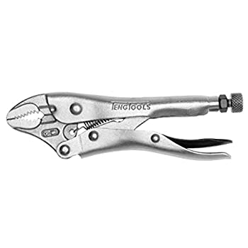 【中古】【輸入品・未使用】Teng Tools 401-5 5インチ メッキ 丸型 フラット パワーグリップ ロッキングプライヤー