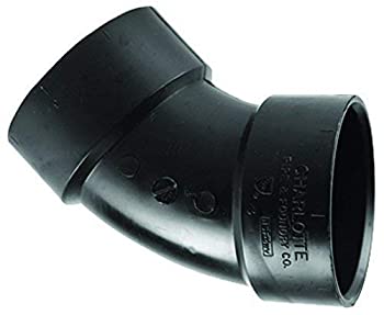 【中古】【輸入品・未使用】CharlotteパイプエルボABS / DWV 2インチ45度。ブラック|スカイマーケットプラス