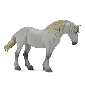 【中古】【輸入品・未使用】Collect A Horse Life Grey Percheron Mare Toy Figure
