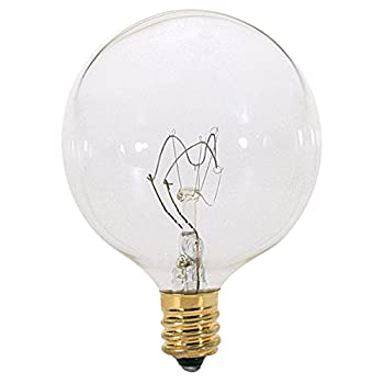 【中古】【インポート品・未当てはめる】Satco 25G16 1/2 高温発光球体ともし火 25W E12 G16 1/2 読みやすい白熱電球 12個風呂敷き包み