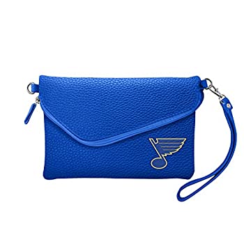 【中古】【輸入品・未使用】(St. Louis Blues) - Littlearth NHL Fold Over Crossbody Pebble