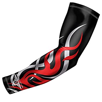 【中古】【インポート品・未当て嵌める】Bucwild Sports 社製 着圧手衣袂 炎 若い者/キッズ/成年者大きさ ベイスボール/篭球/蹴球/駈けっくら用?紫外線押しとどめる ひんやり