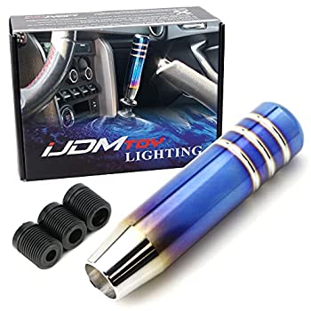 【中古】【輸入品・未使用】iJDMTOY JDM バーントネオクローム チタン仕上げ シフトノブスティック ユニバーサルフィット 4/5/6 スピードマニュアルまたは自動などに対応｜スカイマーケットプラス