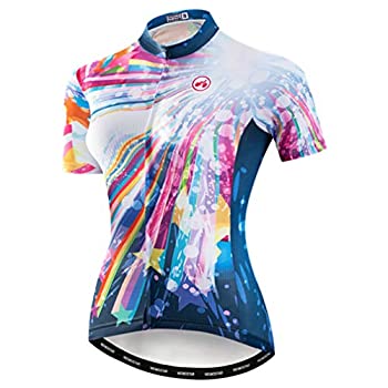 【中古】【インポート品・未当て嵌める】サイクリングジャージ レディース 半袖 一ころ 運動競技 MTB 自動二輪車プルオーバー 銀輪服 US 大きさ: Medium