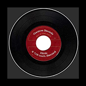 【中古】【輸入品・未使用】Creative Picture Frames 6 7/8 x 6 7/8インチ シングルレコードフレーム ブラックマット付き 45rpm ビニールレコード1枚表示 ハンガー付き|スカイマーケットプラス