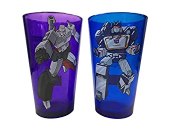 【中古】【輸入品・未使用】トランスフォーマー ディセプティコンズ メガトロン サウンドウェーブ 2個パック パイントグラスセット画像