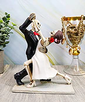 【中古】【輸入品・未使用】Ebros Love Never Dies 永遠の結婚式 タンゴ ダンス スケルトン 人形 ウェディングポーズ カップル ディアス デ ロス ムエルトス 死者の日 装飾|スカイマーケットプラス
