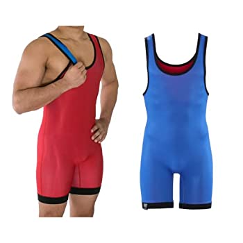 【中古】【輸入品・未使用】Matman WrestlingメンズリバーシブルSingletドレス M