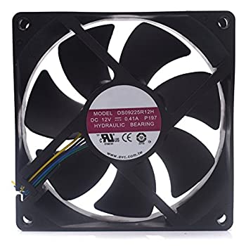 【中古】【インポート品・未当て嵌める】ds09225r12h 909025?DC 12?V 1.04?A 4導線熱度抑えつける中央処理装置シャーシファン