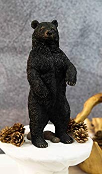 【中古】【輸入品・未使用】Ebros リアルな素朴な森の立った黒い熊の像 高さ12.25インチ 野生動物 熊 ウェスタンキャビン ロッジ 装飾 置物 ガーデンパティオ ホームアクセ|スカイマーケットプラス